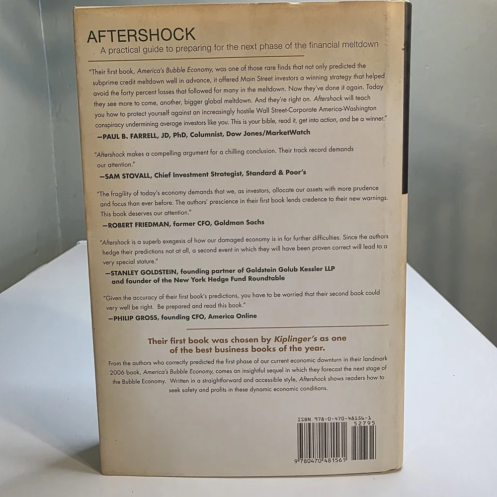 Aftershock David Wiedemer Global Financial Meltdown Economics Hardcover Book 201